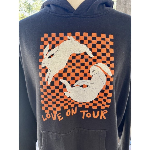 Harry Styles Love On Tour Official Long Sleeve Hoodie Sweatshirt XL Black - Picture 2 of 7